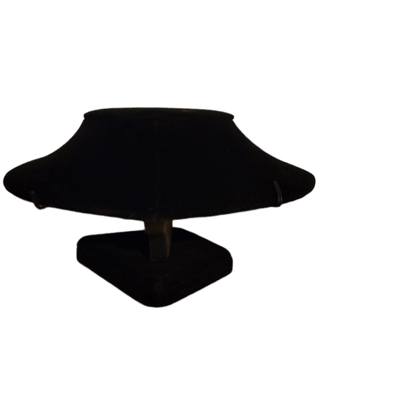 SALE Black Velvet Low Profile Jewelry Display Bust - Picture 2 of 2